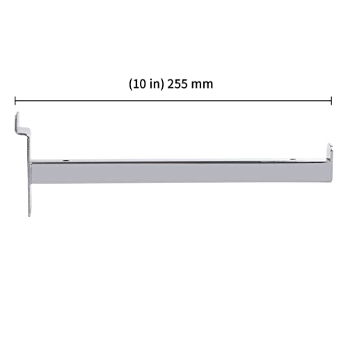 KEILEOHO 16 PCS 10 Inch Slatwall Deluxe Hooks, Heavy Duty Slatwall Shelf Brackets, Slatwall Display Hooks Panel Hooks for Garage, Shop, Retail Display - size: 16 PCS