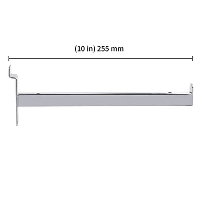 KEILEOHO 16 PCS 10 Inch Slatwall Deluxe Hooks, Heavy Duty Slatwall Shelf Brackets, Slatwall Display Hooks Panel Hooks for Garage, Shop, Retail Display - size: 16 PCS