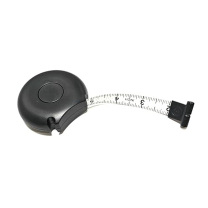 Body Tape Measure 80inch/205cm,Retractable Body Measuring Tape,Double-Scale Circumference Soft Measuring Tape with Lock Button for Body:Waist Hip Bust Arms Weight Loss and More (Black) - color: Black
