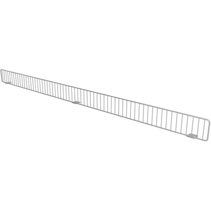 Wire Shelf Front Fence Guard Rail for Gondola Retail Shelves, 3"H x 48"L - color: Silver