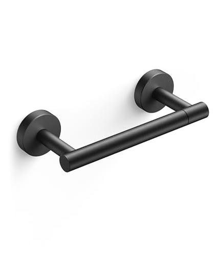 FORIOUS Commercial Toilet Paper Holder Wall Mount Bathroom Tissue Holder - color: Matte Black