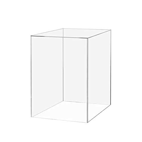 Acrylic Display Case for Collectibles 6" x 6" x 9" No Assembly Box for Figures Dolls Toys Memorabilia Dust Cover No Base 1 Side Open by Marketing Holders - size: 6"w x 9"h