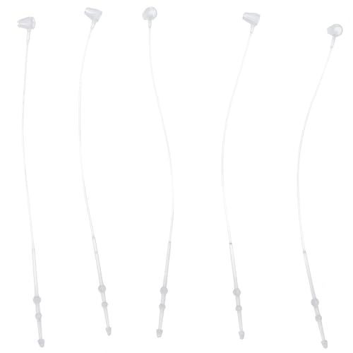 okhobby 1000PCS Clear Plastic Tag Fasteners Hanging Tag, Strings Snap Lock Pin Security Loop Clothing Price Tags Pins