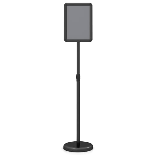 Goplus Sign Holder Stand, Height Adjustable Floor Standing Poster Stand