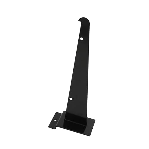 SSWBasics 8 inch Black Shelf Bracket for Slatwall - Pack of 10