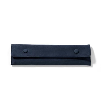 Oirlv Blue Velvet Bracelet Necklace Storage Pouch - color: Blue, size: 8.66"×2.36"