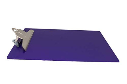 Saunders 21606 Recycled Plastic Clipboard w/Ruler Edge, 1" Clip Cap, 8 1/2 x 12 Sheets, Purple - color: Purple, size: Pack of 1