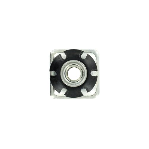 Outwater 1" Square Tube Caster Insert, 3/8-16 Thread, 20-Pack - size: 20 Pack