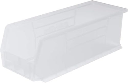 Akro-Mils 30234 AkroBins Plastic Storage Bins, 15"x5"x5", Clear, 12-Pack - color: Clear