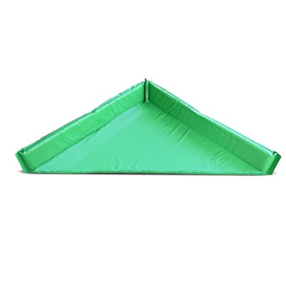 FLASHDRY Portable Spill Containment Berm, Folding Duck Pond, 4'' x 4'' - color: Light Green
