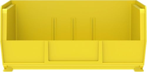 Akro-Mils 30235 AkroBins Plastic Storage Bins, 11"x11"x5", Yellow, 6-Pack - color: Yellow