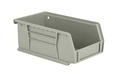 HE HUDSON EXCHANGE 7.5" x 4" x 3" (12 Pack) Plastic Stackable Storage Bin, Gray/Brown - color: Gray/Brown, size: 12 Pack