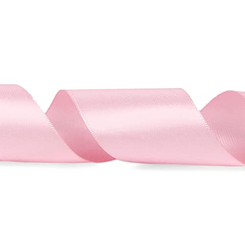 LIUYAXI Pink Satin Ribbon, 2 Inch, 50 Yards - color: Pink, size: 2" X 50 Yards