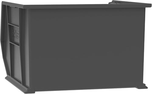Akro-Mils AkroBins Stackable Plastic Storage Organizer Bins, Black, 3-Pack - color: Black