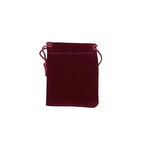Palmhomee Pack of 48 3x4 Inch Velvet Drawstring Bags Gift Bag Velvet Pouch For Jewelry Wedding and Party Favor (Bungundy) - color: Bungundy