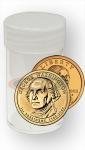 BCW Small Dollar Coin Tubes - 5 Count | Holds Sacagawea, Presidential & Susan B. Anthony Coins | Secure Plastic Coin Holders for Collectors & Storage | Durable Coin Collecting Supplies