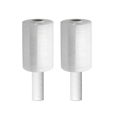 Shrink Wrap Roll for Moving | 80 Gauge 5" x 1000 FT Plastic Wraps for Packing | Clear Stretch Film for Pallets, Furniture, Boxes & Storage Protection - 2 Pack - size: 2 Pack