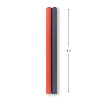 Hallmark Kraft Wrapping Paper Rolls, 2 Rolls (Red and Navy Blue)