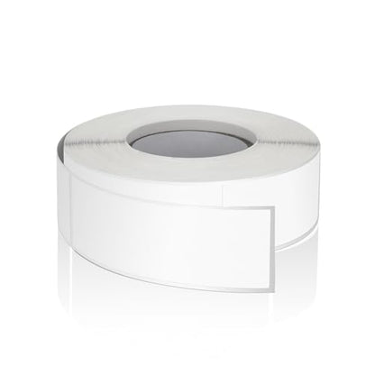 White Rectangle Labels 3" x 1" Color Coding Stickers Roll 500 Pcs - color: White