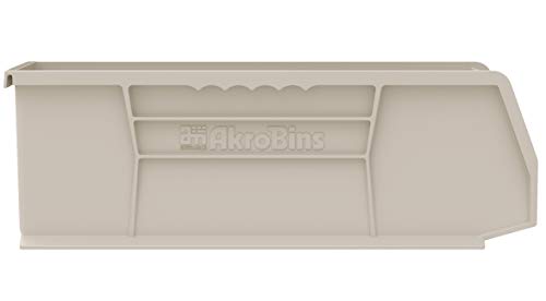Akro-Mils 30234 AkroBins Plastic Storage Bins, 15"x5"x5", Clear, 12-Pack - color: Clear