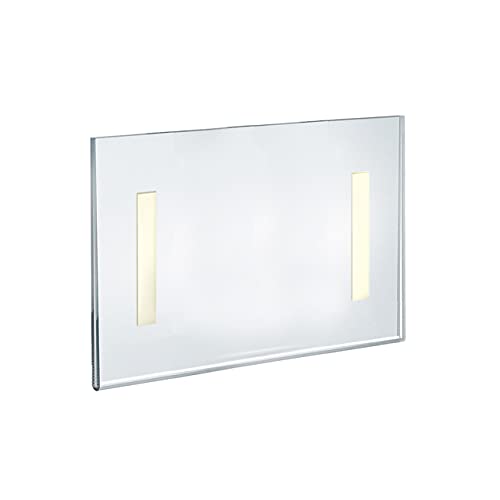 Azar Displays 122022 Self Adhesive Clear Acrylic Wall Sign Holder Frame 11" W x 8.5" H- Landscape/Horizontal, 10-Pack - size: 11 in. W x 8.5 in H