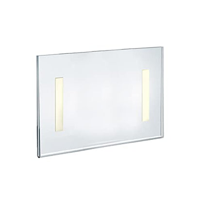 Azar Displays 122022 Self Adhesive Clear Acrylic Wall Sign Holder Frame 11" W x 8.5" H- Landscape/Horizontal, 10-Pack - size: 11 in. W x 8.5 in H