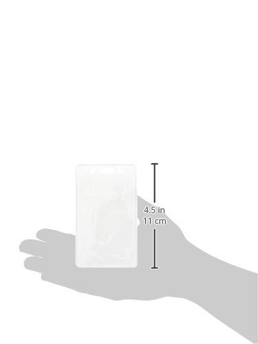 Amazon Basics Vertical Clear Plastic ID Badge Holders, 2.55" x 4.41", Pack of 50 - style: Vertical