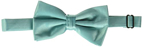 STACY ADAMS mens Satin Solid Bow TieBow Tie - color: Turquoise