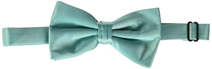 STACY ADAMS mens Satin Solid Bow TieBow Tie - color: Turquoise