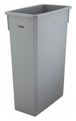 Winco PTC-23SG Slender Trash Can, 23-Gallon, Gray,Medium - color: Gray