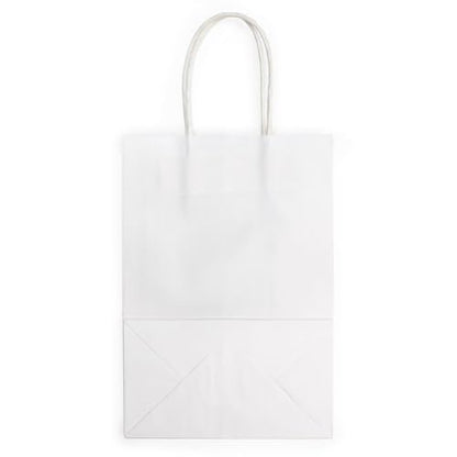 ClearBags Paper Merchandise Handle Bags (White, 5 1/2 x 3 1/8 x 8 7/16) - color: White, size: 5 1/2 x 3 1/8 x 8 7/16