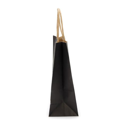 ClearBags Paper Merchandise Handle Bags (Black, 7 1/16" x 3 9/16" x 9 1/16") - color: Black, size: 7 1/16" x 3 9/16" x 9 1/16"