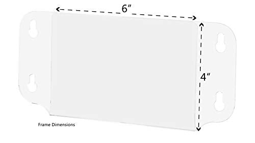 Window Mount Sign Holder Holds 6 x 4 Inch Daily Specials and Promotions Clear Acrylic Advertisement Sleeve with Suction Cups for Bars Restaurants and Cafes by Marketing Holders - size: 6"W x 4"H