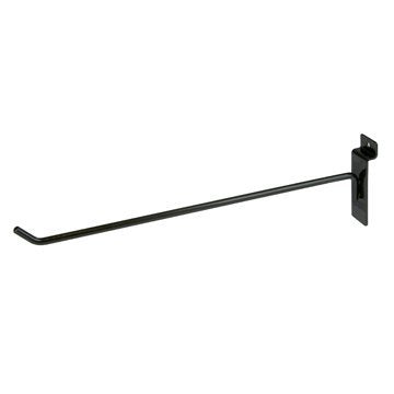Only Garment Racks #9805B - (12PC) Commercial Deluxe Slat Wall Hook, 12", Black (2)
