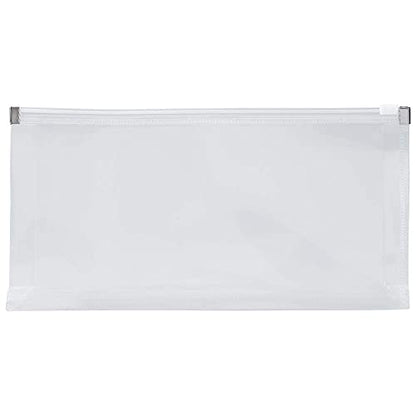 JAM PAPER Plastic Envelopes with Zip Closure - #10 Booklet Wallet - 5 x 10 - Clear - 12/Pack - color: Clear, size: #10 Business Size