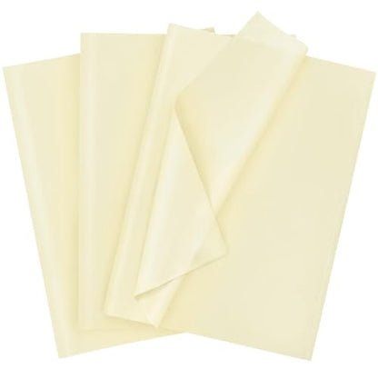 120 Sheets 14 x 20 Inch Cream Tissue Paper for Gift Bag Wrapping - color: Ivory