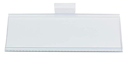 Plastic Label Holders 3" - Ultra Clear Easy Clip Design - Pack of 100