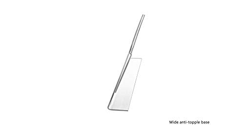 Marketing Holders 6 Pack Acrylic Sign Holder 8.5" x 4" Clear Side Load Horizontal Slant Back Countertop Display for Nameplates Certificates Product Info Titles and Place Settings - size: 8.5"W x 4"H