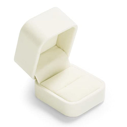 Oirlv Ring Box Wedding Day For Women Velvet Jewelry Box For Engagement Ring Boxes For Proposal - style: Ring Box