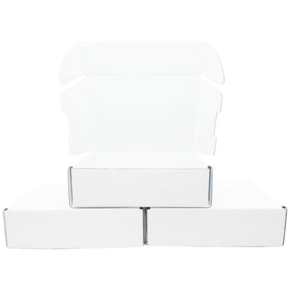 7x5x2 Inches 50 Pack White Corrugated Cardboard Shipping Boxes - size: 7x5x2 inch 50 Pack