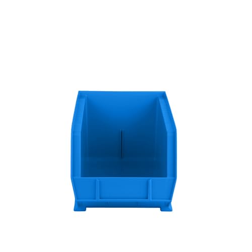 15" x 8" x 7" (6 Pack) Plastic Stackable Storage Bin, Hudson Blue - color: Hudson Blue, size: 6 Pack