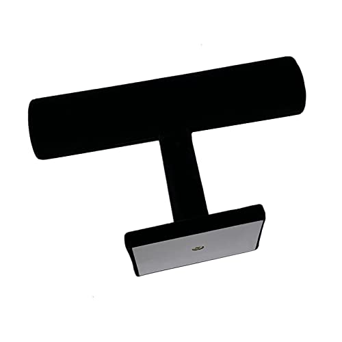 T-Bar Bracelet Holder,Bracelet Display Stand For Selling,Jewelry Organizer Watch Rack For Show (Black Velevt) - color: Black Velvet