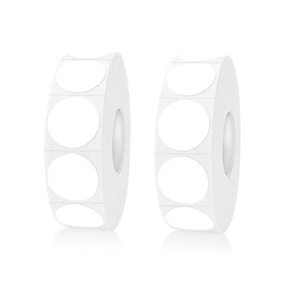 Dot Stickers,Pack of 2400 Round Color Coding Circle Dots Stickers Labels (3/4",Whtie) - color: White, size: 0.75 inch-2 rolls