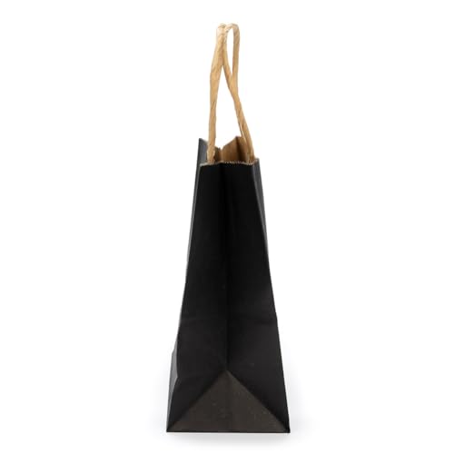 ClearBags Paper Merchandise Handle Bags (Black, 4 3/4 x 2 15/16 x 6 1/2) - color: Black, size: 4 3/4 x 2 15/16 x 6 1/2
