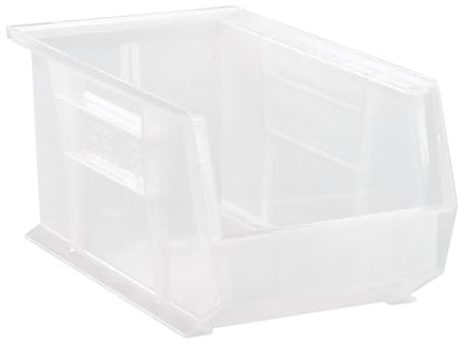 15" x 8" x 7" (12 Pack) Plastic Stackable Storage Bin, Clear - color: Clear, size: 12 Pack