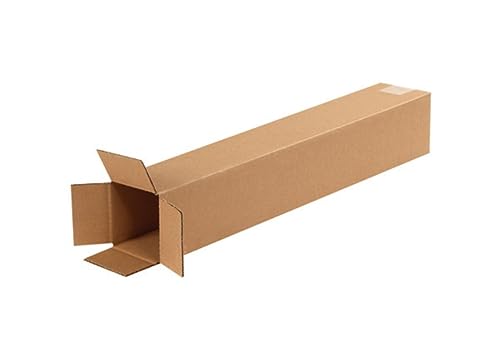 Secure Seal - 4x4x24 Pack of 100 Corrugated Cardboard Packing Shipping Mailing Moving Carton Boxes - color: 100 Pack, size: 4x4x24
