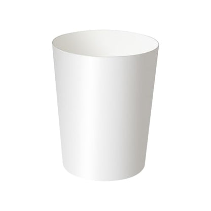 Soddeph 2.5 Gallon Trash Can,Plastic Garbage Recycling Bin,Waste Trash Bin,Round Container Bin Wastebasket forOffice,Home,Bathroom,Kitchen (White, 1 Pack) - color: White