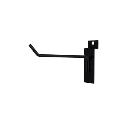 4" Slatwall Storage Hooks Black, 25pcs Display Hooks - color: Black, size: 4 Inch