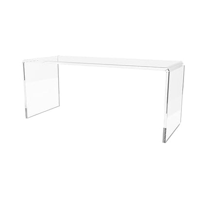 Acrylic Riser Display Stand Clear Lucite One Piece 10" Wide by 4" Deep Retail Showcase Countertop Platform for Products and Merchandise in Shops and Boutiques by Marketing Holders