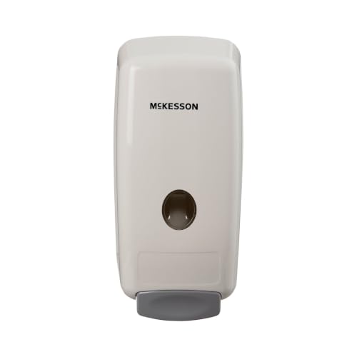 McKesson Manual Soap Dispenser for Bathroom, White, 1000 ml, 1 ct